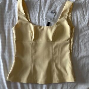 H&M Soft Yellow Camisole Top